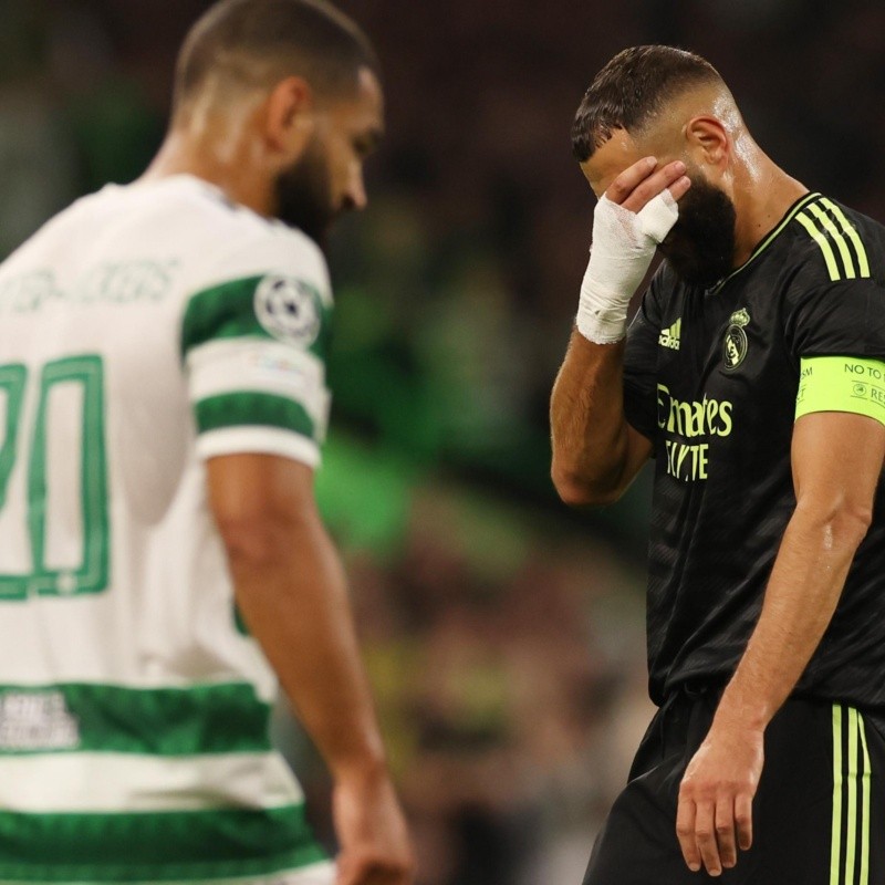 Real Madrid, en alerta: Benzema se fue lesionado ante Celtic