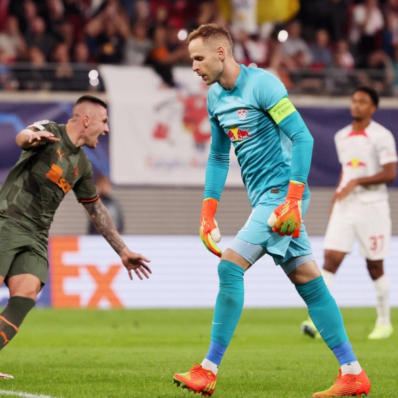 Primera gran pifia de la Champions: el terrible error del arquero de Leipzig