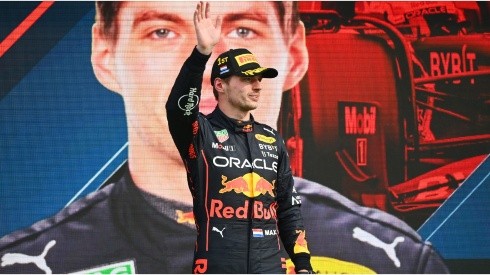 Max Verstappen celebrates after winning Dutch Grand Prix