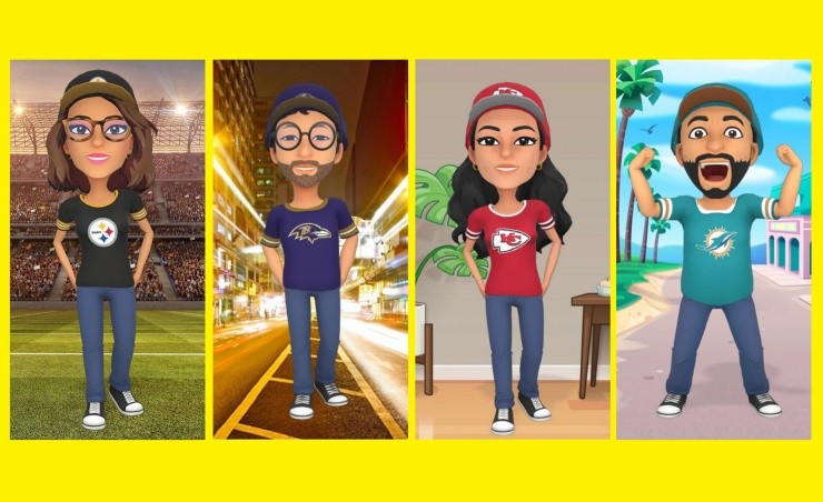 Snapchat y la NFL te dejan crear tu propio Bitmoji | Snapchat