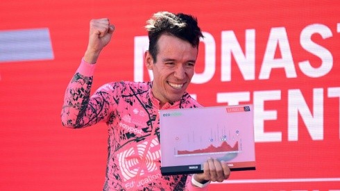 Rigoberto Urán, otro ciclista colombiano que logró ganar al menos una etapa en las tres grandes carreras del ciclismo mundial.