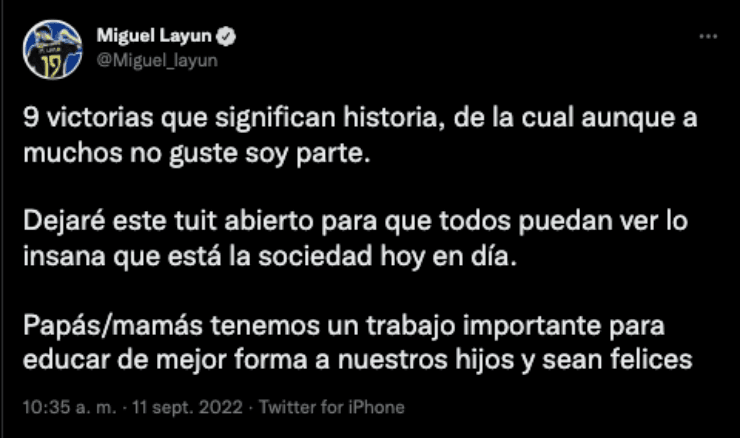 Mensaje de Miguel Layún | Twitter