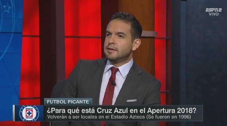 Mercader en debate con Futbol Picante. (Twitter @JorgeCMercader)