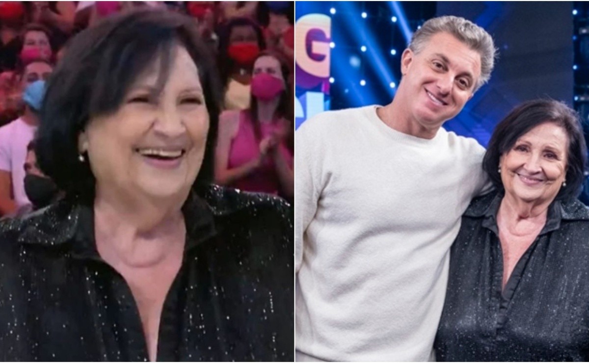 Déa Lucia, madre de Paulo Gustavo, recibe nueva pintura en “Domingão”;  Luciano Huck sorprendió con la noticia en vivo