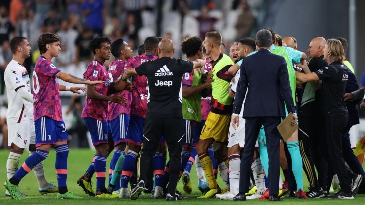 Polémica en el Juventus-Salernitana