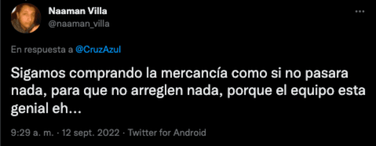 Tuits de la afición de Cruz Azul | Twitter