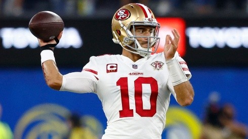 Jimmy Garoppolo in action for the 49ers last season.