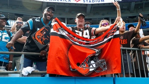 Cleveland Browns fans during the Week 1 game of the 2022 NFL season against the Panthers.