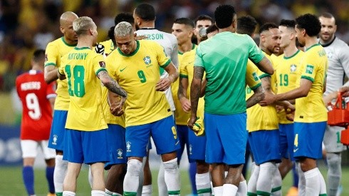 Brasil en el último partido de Eliminatorias.