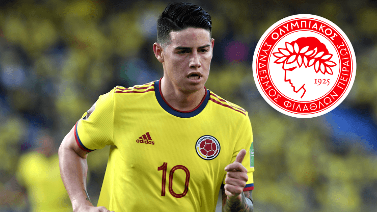 James Rodríguez llega a Olympiacos de Grecia