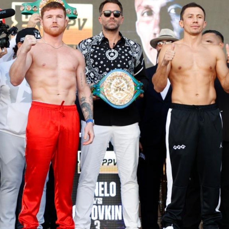 Canelo Álvarez y Gennady Golovkin superaron el pesaje y dieron fuertes advertencias