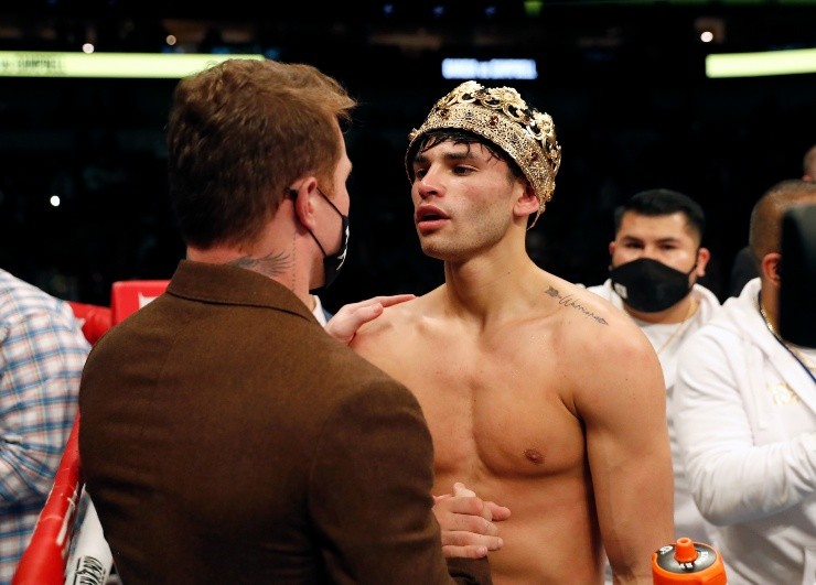 Ryan García y Canelo Álvarez, en su época de compañeros. Créditos: Getty Images