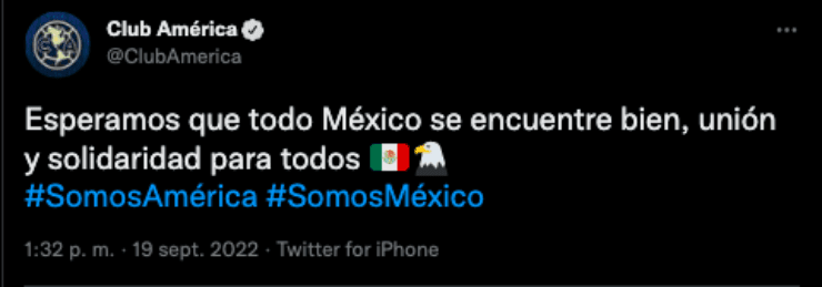 Reacciones de la Liga MX al sismo | Twitter