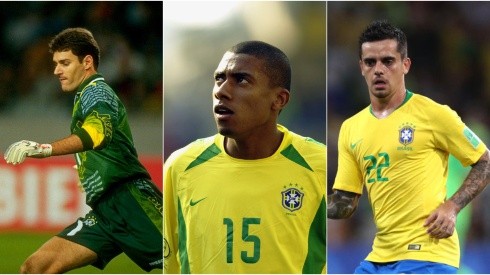 Clive Brunskill, Mark Thompson, Buda Mendes/Getty Images - Carlos Germano, Kleberson e Fagner na Seleção Brasileira
