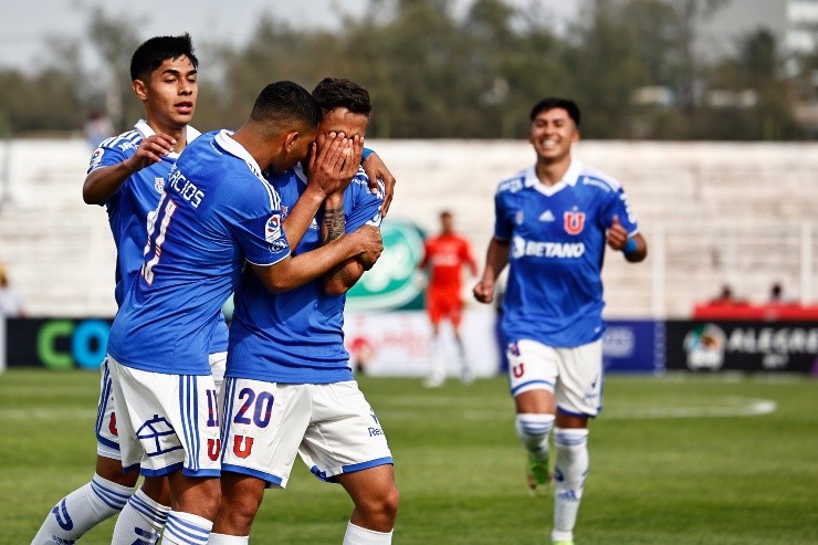Lucas Assadi emocionado tras su primer tanto oficial | Foto: Agencia Uno 