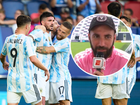 Higuaín eligió a su favorito de la Selección Argentina: "Es mi debilidad"