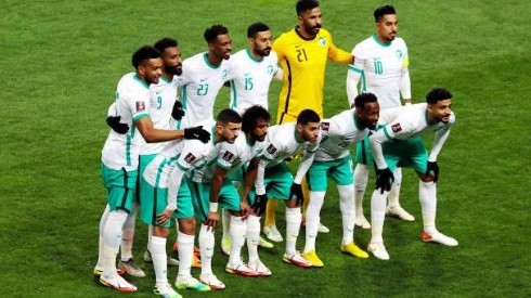 La selección de Arabia Saudita en la Copa Asiática en 2022.
