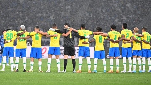 Equipo de Brasil en duelo preparatorio.