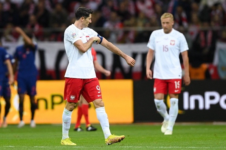 Lewandowski acumula tres partidos sin goles con Polonia. Créditos: Imago