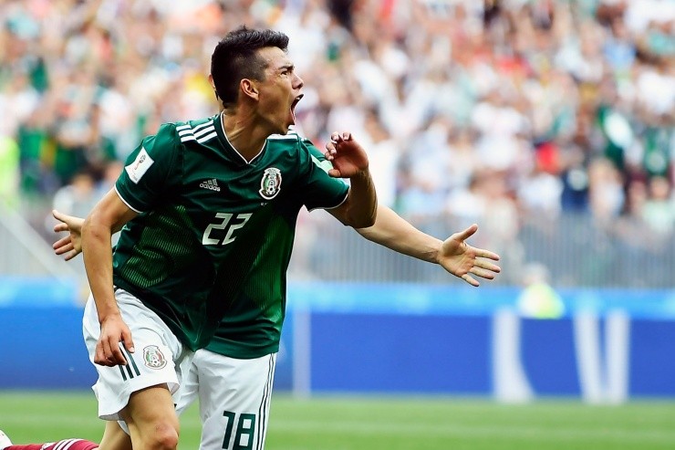 Lozano marcó ante Alemania en 2018. Créditos: Imago7