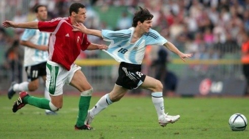 Messi, el día de su debut en la Selección mayor