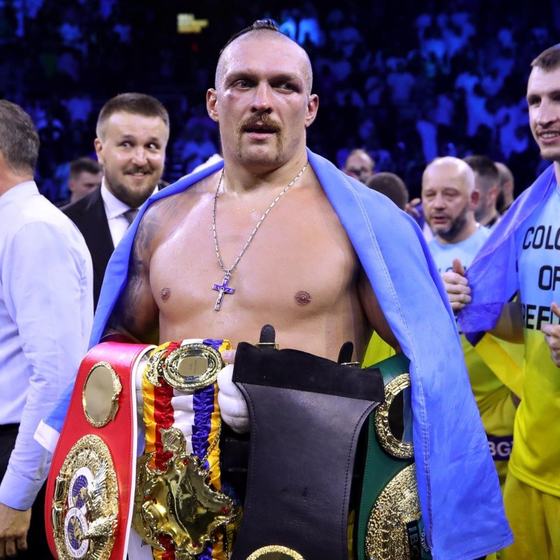 Oleksandr Usyk puso fecha para su retiro y muchos peleadores apuntan a sus títulos