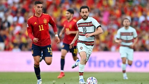 Portugal y España disputan el primer lugar del grupo A2 de la Nations League.