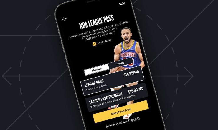 NBA League Pass es compatible con la App.