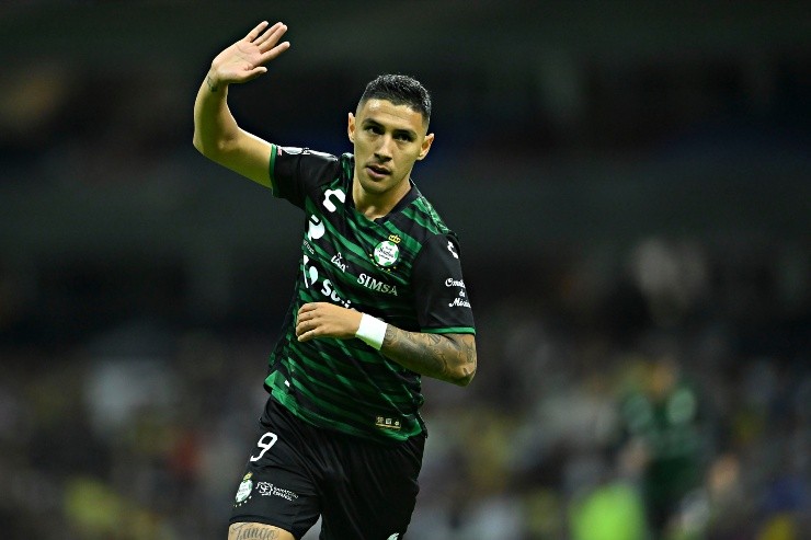 Suárez en festejo de gol ante el América. Créditos: Imago7