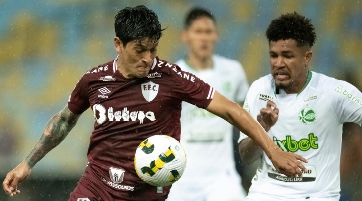 Jorge Rodrigues/AGIF - Fluminense e Juventude se enfrentando no Brasileirão