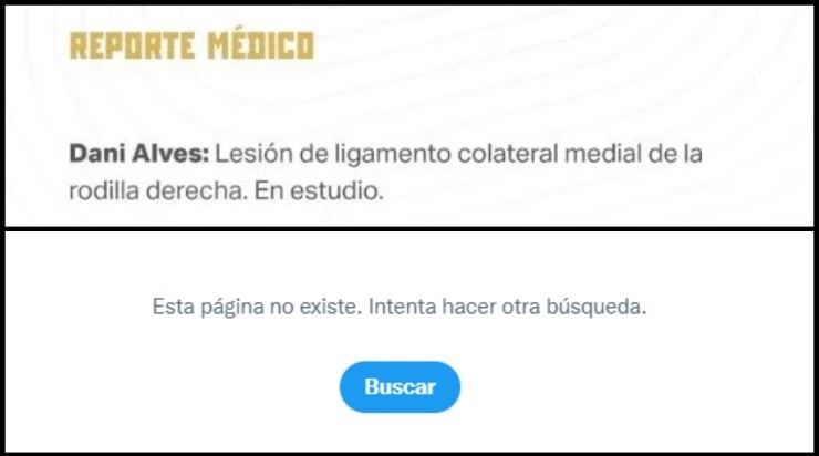 El reporte original y la publicación eliminada. (@PumasMX)