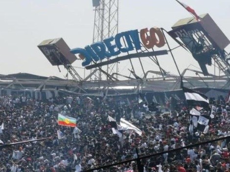 VIDEO | Impactante: se derrumbó el techo del Estadio Monumental mientras Colo Colo realizaba un banderazo