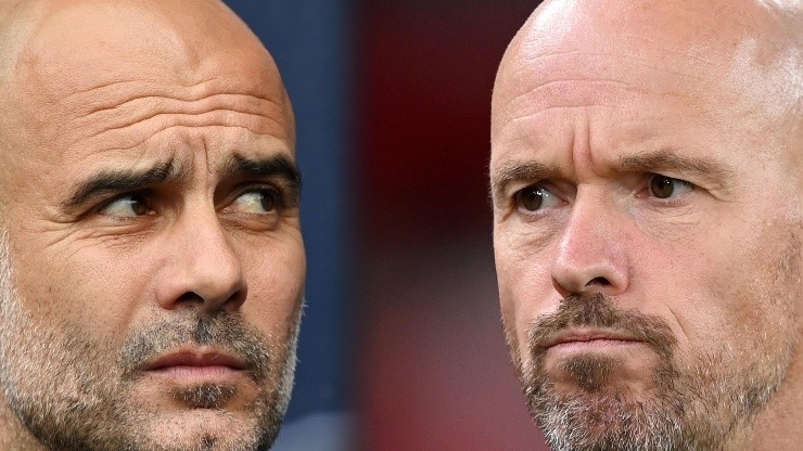 Pep Guardiola y Erik ten Hag, los DT's.