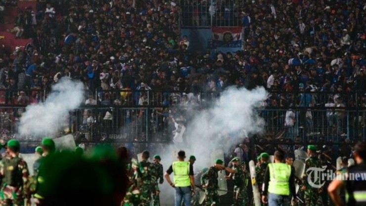 Estadio donde ocurrieron los hechos en Indonesia.