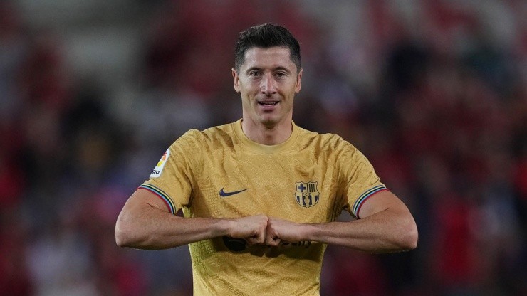 Robert Lewandowski, el goleador de Barcelona ante Mallorca.