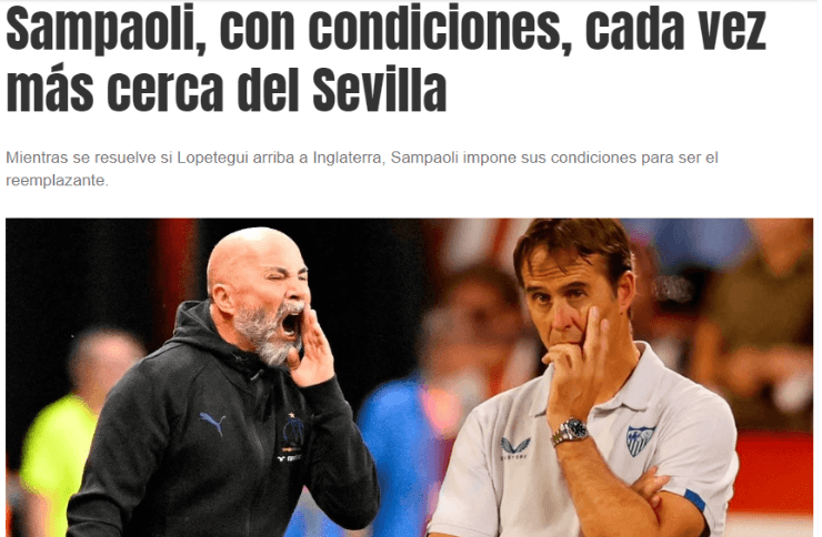 ¿Lopetegui a Wolves y Sampaoli al Sevilla? (Olé)