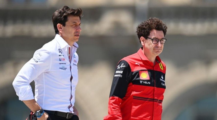 Wolff y Binotto, contra Red Bull. (Getty Images)