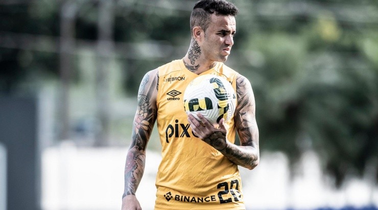 Foto: Ivan Storti/Santos/Divulgação - Luan: meia-atacante chegou a reclamar após ser substituído contra o Inter