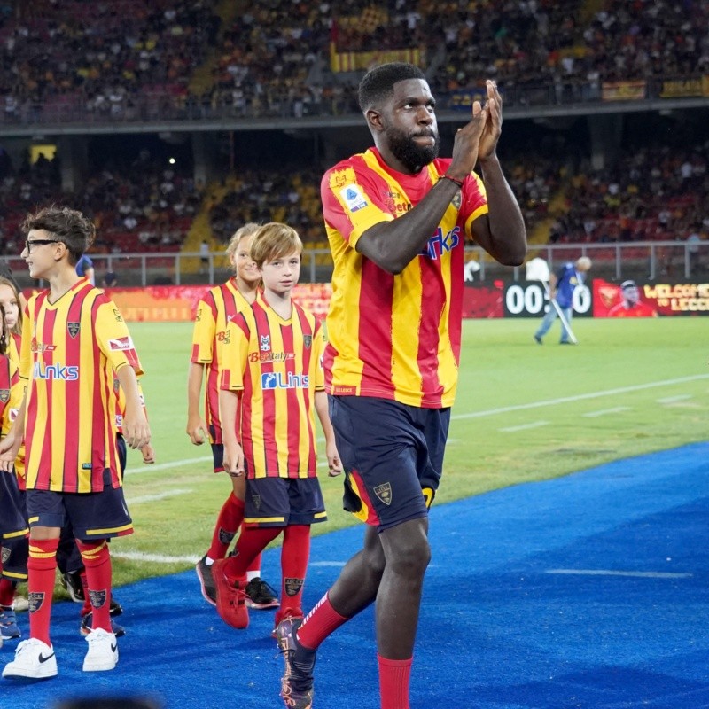 Umtiti podría debutar en Lecce ante la Roma de Mourinho