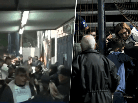 "¡Abrí la puerta!": el desesperante video de la gente de Gimnasia atrapada en el estadio