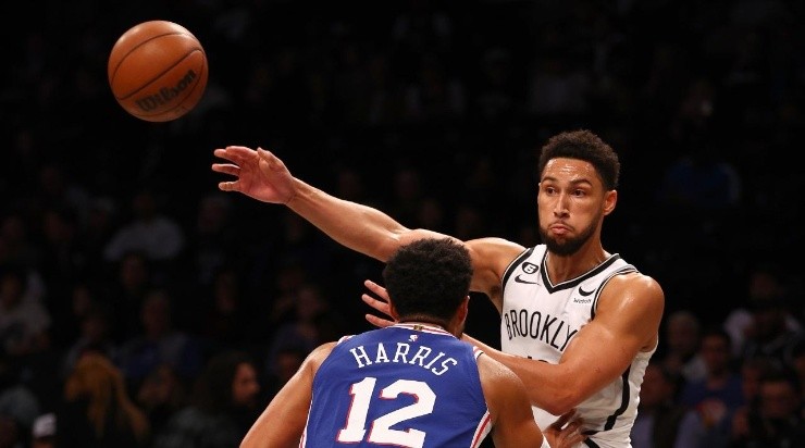 Ben Simmons #10 of the Brooklyn Nets (Photo by Elsa/Getty Images)