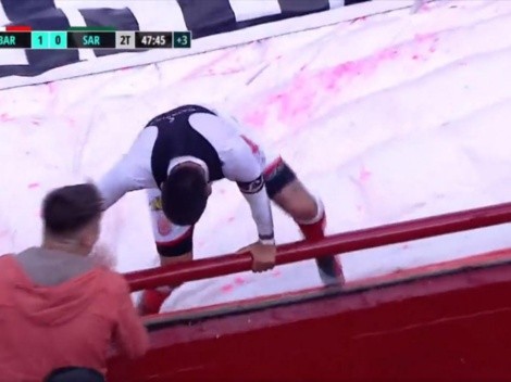 VIDEO | El casi accidentado festejo de gol de Iván Tapia en Barracas - Sarmiento