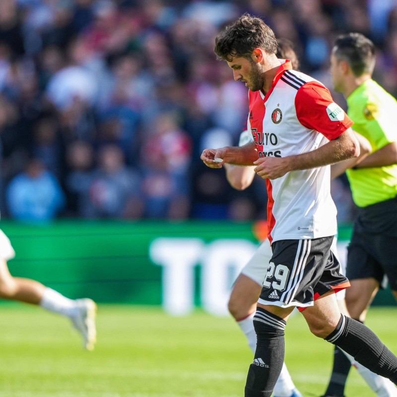 Santi desperdició la oportunidad que tanto esperaba con el Feyenoord