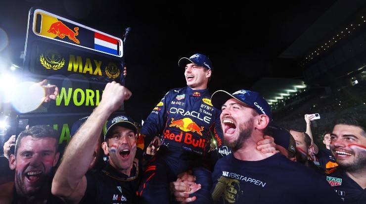 Celebración de Verstappen en Suzuka. (Getty)