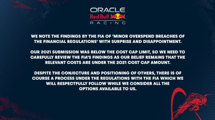 Respuesta desde Milton Keynes. (Red Bull Oficial)