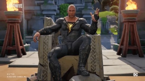 Fortnite nos da el primer vistazo a su skin de Black Adam