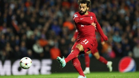 Getty Images/Ian MacNicol - Salah marca um hattrick pelo Liverpool