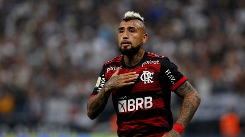 Arturo Vidal en la final de la Copa de Brasil.