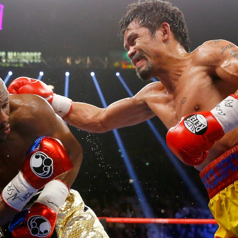 Manny Pacquiao acusó de miedoso a Floyd Mayweather