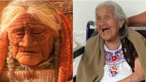 Mulher que inspirou personagem de 'Viva - A Vida É uma Festa' morre aos 109 anos. Imagens/Reprodução: DisneyMusicVEVO - YouTube / Canal Milenio.